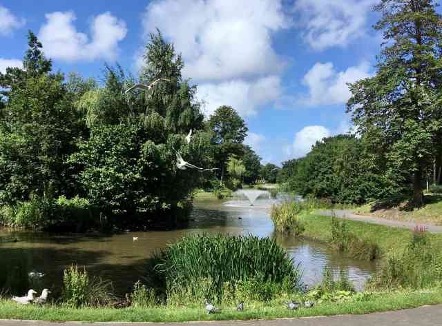 The lovely Hesketh Park in Southport, N.W.England.